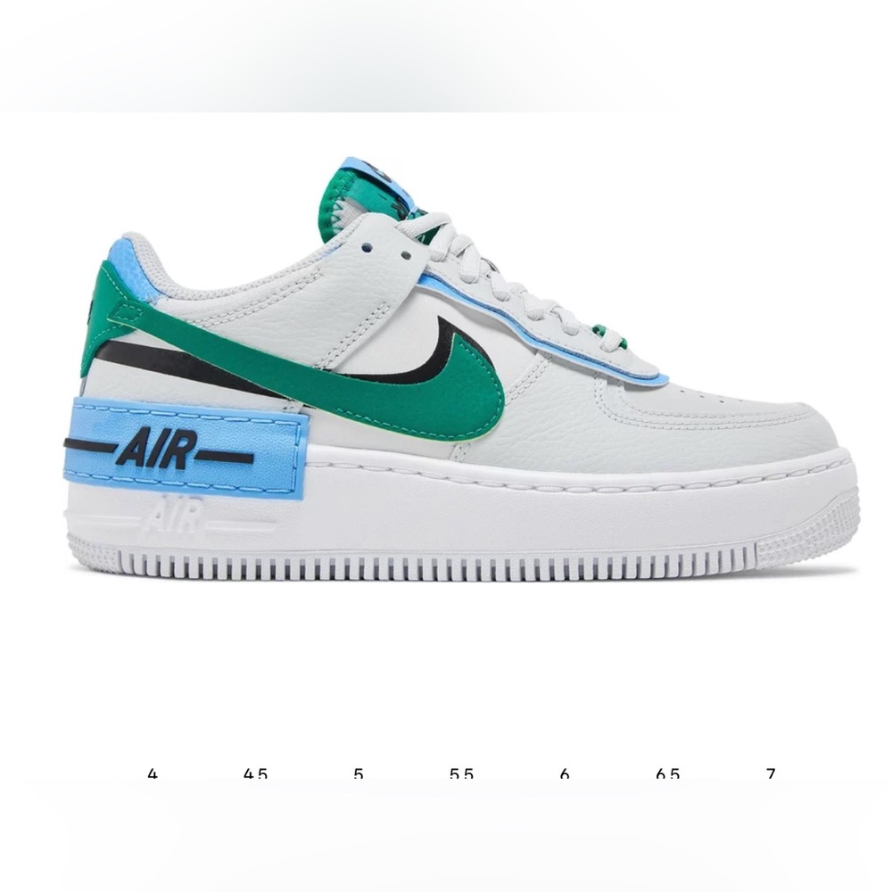 Nike AirForce1 Shadow - photon dust malachite